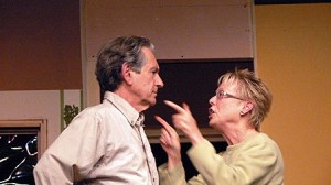 Ron Herman and Suzanne Gropper in rehearsal for 'Southern Comforts.'