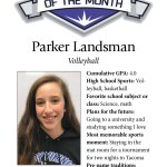 November student-athletes of the month