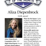 November student-athletes of the month