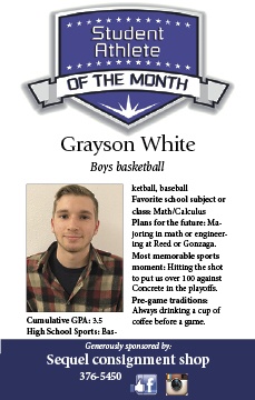 December student-athletes of the month