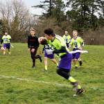 Saints football team dominates first home game