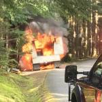 OIFR response to car fire on Mt. Constitution