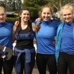 Marty Zier photo                                Winning Girls 4x: Joie Zier, Devon Mann, Olivia Brunner-Gaydos and Anneke Fleming.