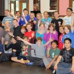 Colleen Smith Armstrong/staff photo                                Combined fourth and fifth grade dance class with Stephanie Moss.