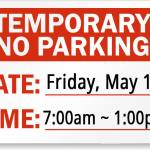 Library parking lot closures coming up