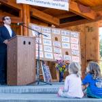 Lieutenant Governor Cyrus Habib speaking during the rally.