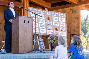 Lt. Gov. Cyrus Habib and Sen. Kevin Ranker speak in support of OPAL