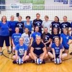 Mandi Johnson/staff photo                                Back row: Coach Rebekah Hardee, Astasia Monahan, Flora Lister, Alana Lago, Parker Landsman, Lindsey Simpson, Skylar Dalusio, Hazel Moe and Assistant Coach Janna Carter. Middle row: Miette Woolworth, Kataya Rain, Alyssa Johns, Martha Lum, Ariah Howard, and Emma Rodgers. Front row: Katelyn Minnis, Jessie Nichols and Journey Howden.