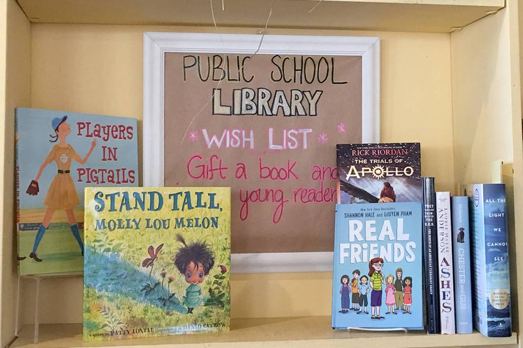 Buy a book for the school library