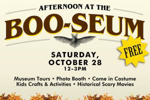 Free ‘Boo-seum’ events at historical museum