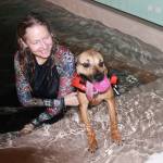 Staff photo, Heather Spaulding. Terri Dowell and Addy at Skookum Dog Rehabilitation and Fitness