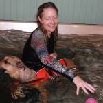 Staff photo, Heather Spaulding. Terri Dowell and Addy at Skookum Dog Rehabilitation and Fitness