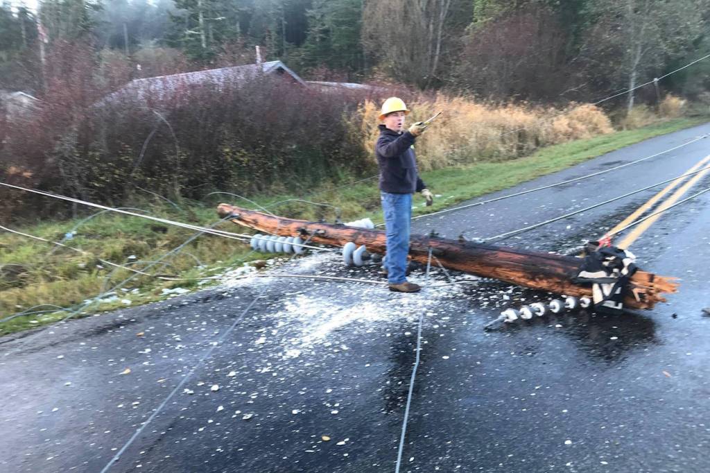 OPALCO linemen work dark to dark to bring back the light
