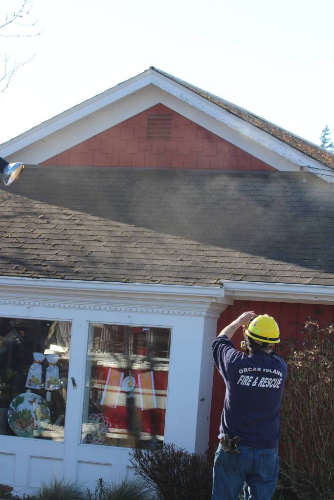 Orcas Fire responds to blaze in Printshop