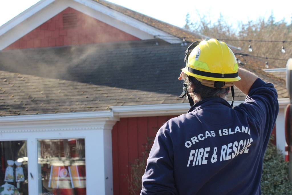 Orcas Fire responds to blaze in Printshop