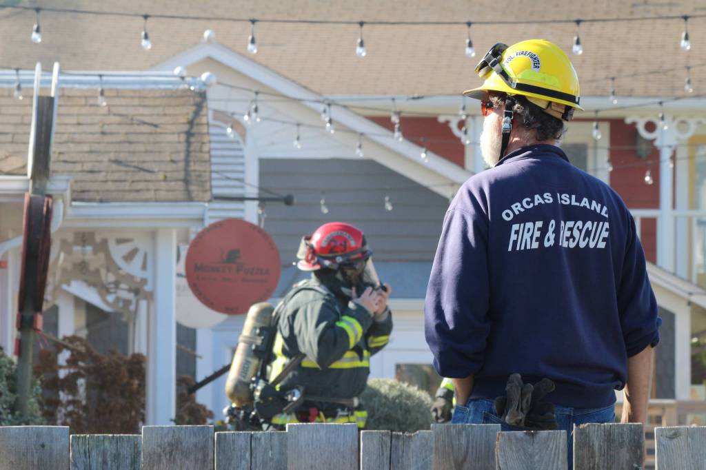 Orcas Fire responds to blaze in Printshop