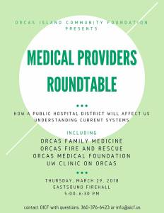 Medical roundtable with local providers