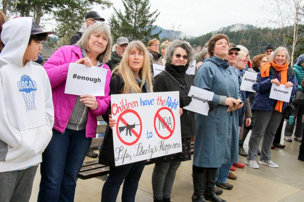 Orcas students honor Parkland shooting victims