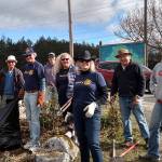 Rotary volunteers on St. Patty’s Day