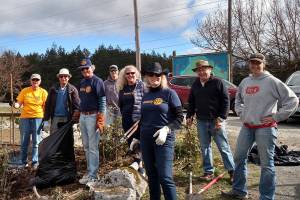Rotary volunteers on St. Patty’s Day