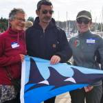 Left to right: Liza Michaelson, Captain Pep Barbal and Shaun Hubbard.