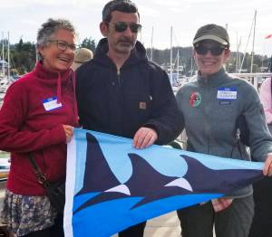 Left to right: Liza Michaelson, Captain Pep Barbal and Shaun Hubbard.