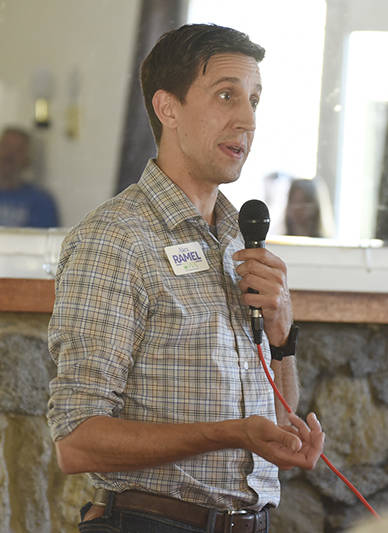 Staff photo/Tate Thomson                                Democrat Alex Ramel of Bellingham is a Washington state Legislature candidate.