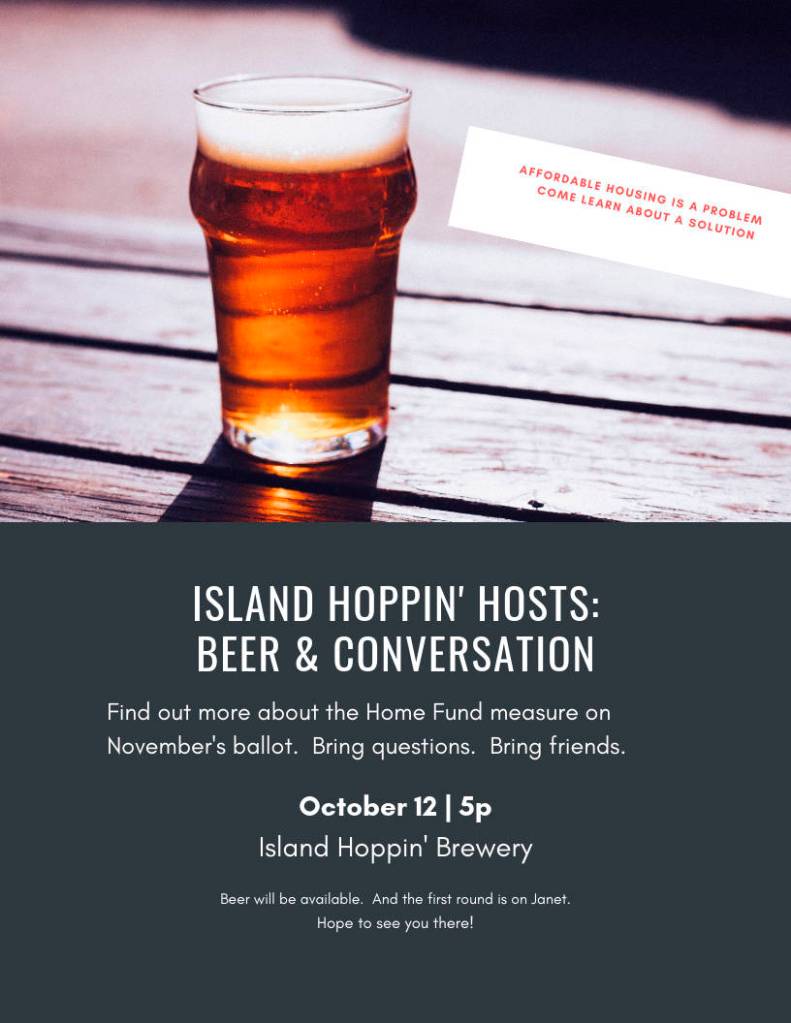 Island Hoppin’ Brewery hosts ‘Beer and Conversation’ to discuss affordable housing