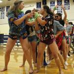 Homecoming assembly and parade photos | Soccer game and barbecue on Saturday