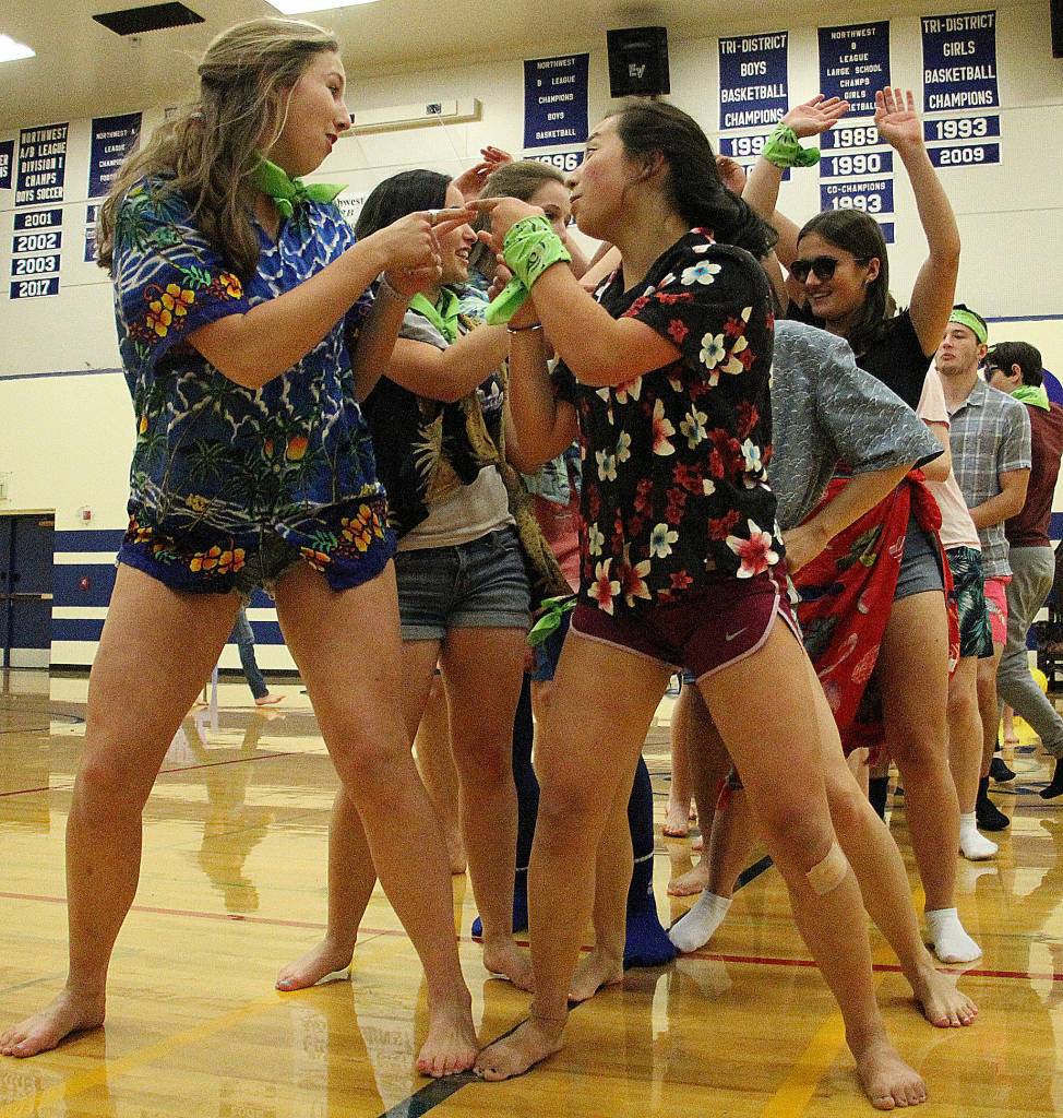 Homecoming assembly and parade photos | Soccer game and barbecue on Saturday