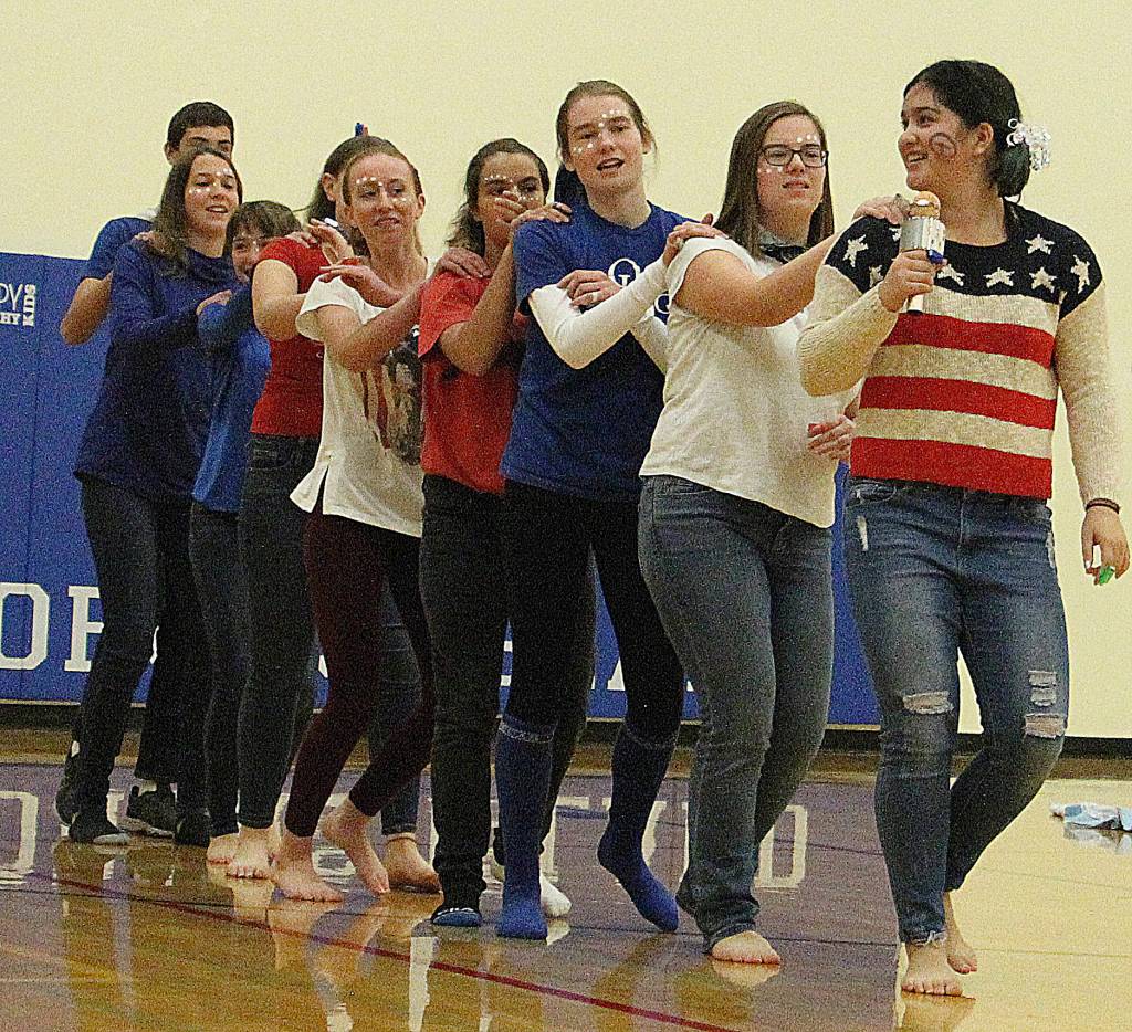 Homecoming assembly and parade photos | Soccer game and barbecue on Saturday
