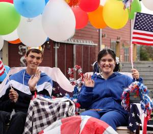 Homecoming assembly and parade photos | Soccer game and barbecue on Saturday