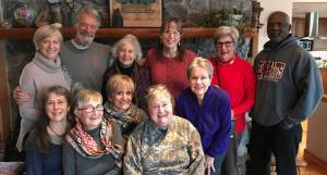 Contributed photo                                Members of the Visual Arts Committee. Back row, left to right: Kathy Youngren, Leon Rosenblatt, Pat Littlewood, Ann Jones, Janis Mattox and Rick Jones. Front row: Mary Jane Elgin, Joan Fletcher, Nina Sahlin, Barbara Bentley and Heidi Lindberg.