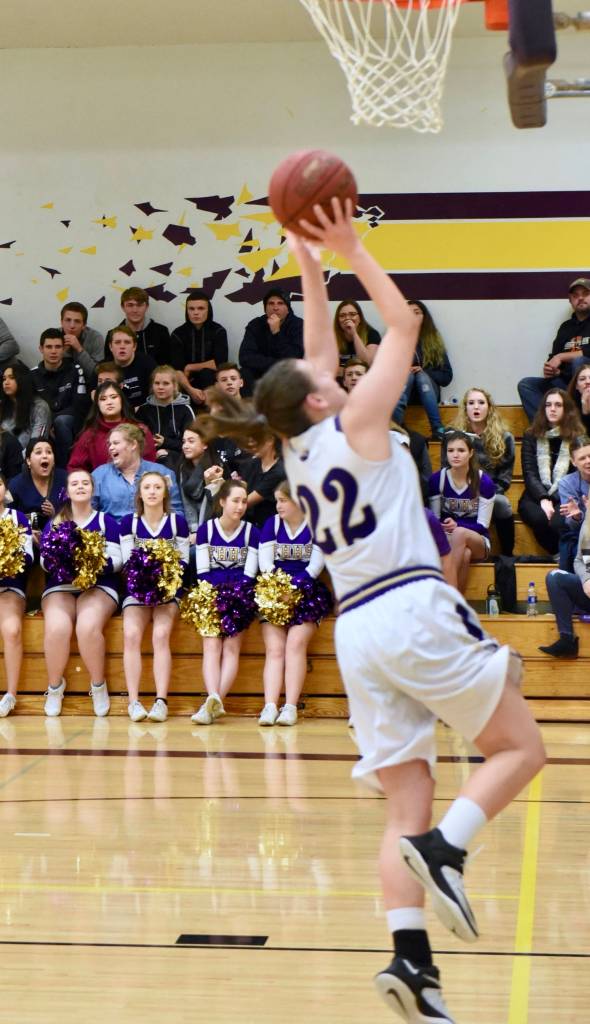 Contributed photo/John Stimpson                                Liz Cruz finishes off her fast break with 2 points.