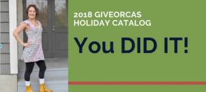 GiveOrcas 2018 holiday catalog a success