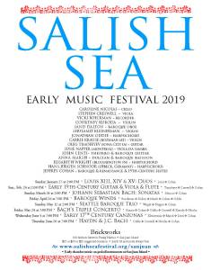 Salish Sea Early Music Festival 2019 schedule