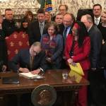 Governor signing first bill of the year into law