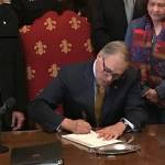 Governor signing first bill of the year into law