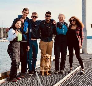<style type="text/css"></style>                                Contributed photo                                Left to right: Amelia Kau, Landon Carter, Ronan Rankin, Dominick Wareham, Emma Freedman and Jaya Griesemer. Ronan Kau and Meitte Woolworth are not pictured but sailed with the team all day.