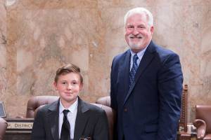 Orcas boy serves as page in Olympia