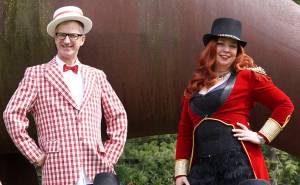 Laura Kussman/contributed photo                                Above: Jake Perrine and Grace McCune are presenting Cirque-US at Orcas Center.