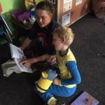 Elementary school holds pajama party and reading night