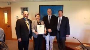 <strong>Heather Spaulding/staff photo</strong>                                <em>From left to right, Bill Watson, Linnea Anderson, Rick Hughes and Jamie Stephens.</em>
