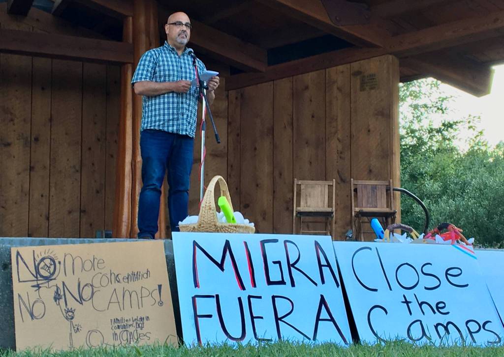 Local speakers inspire action at local vigil protest of ICE detainment camps