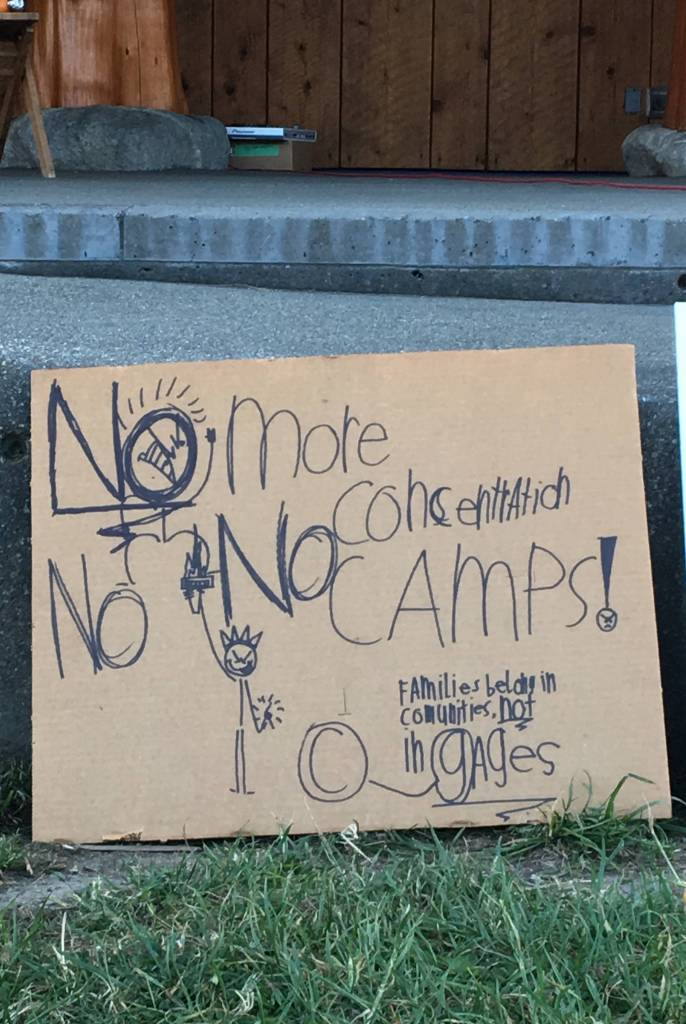Local speakers inspire action at local vigil protest of ICE detainment camps