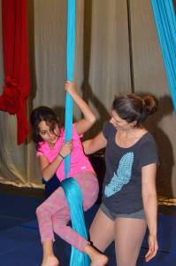 Join the circus with aerial acrobatics class