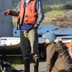 Heather Spaulding/staff photo                                Participants in the planned water exercise on Sept. 21 at Jackson Beach.
