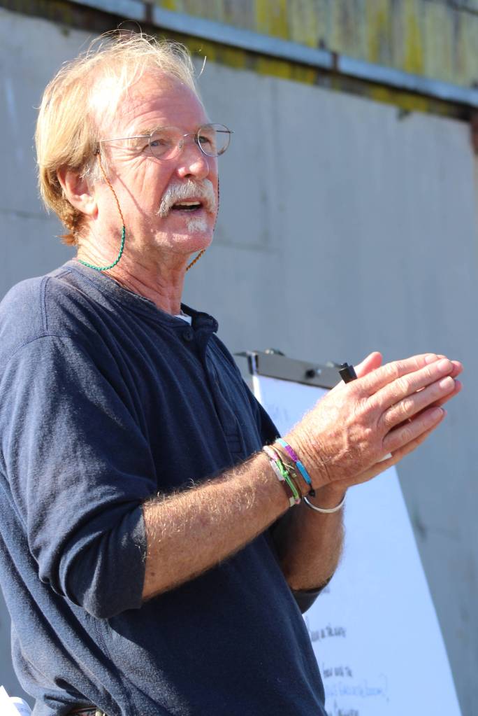 Heather Spaulding/staff photo                                Exercise leader Jerry McElyea on Sept. 21.