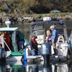 Heather Spaulding/staff photo                                The boats ready to begin the drill.