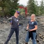 Contributed photo.                                 Tina Whitman and Jess Newley on Shaw Island.